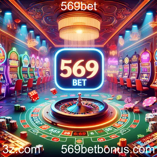 Imagem promocional da 569bet mostrando a plataforma e suas vantagens